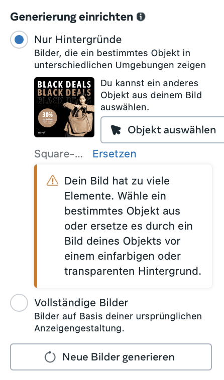 Meta KI Features - Generierung