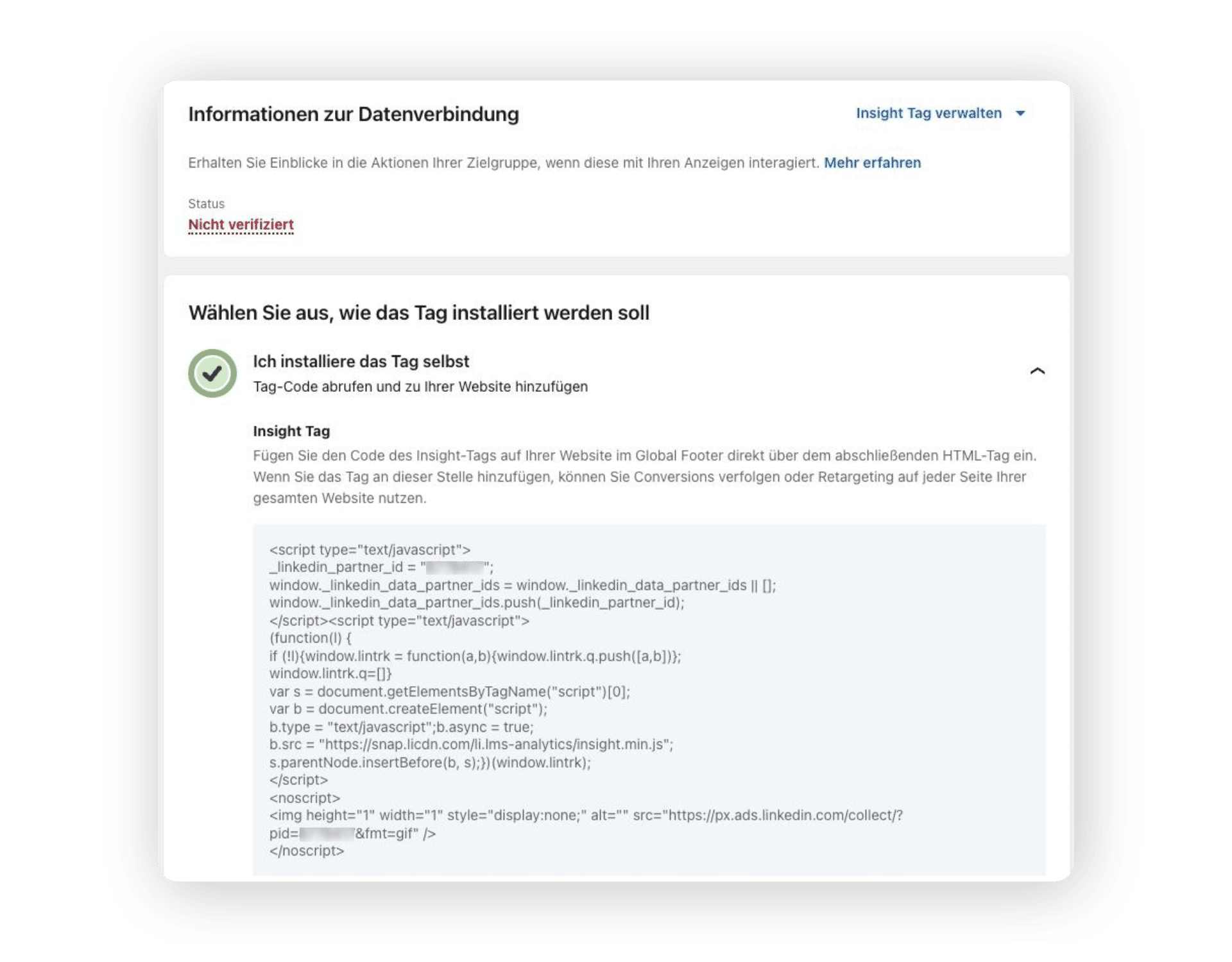 Screenshot "Insight tag"