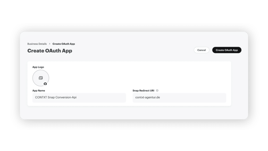 Snapchat Conversion API erstellen