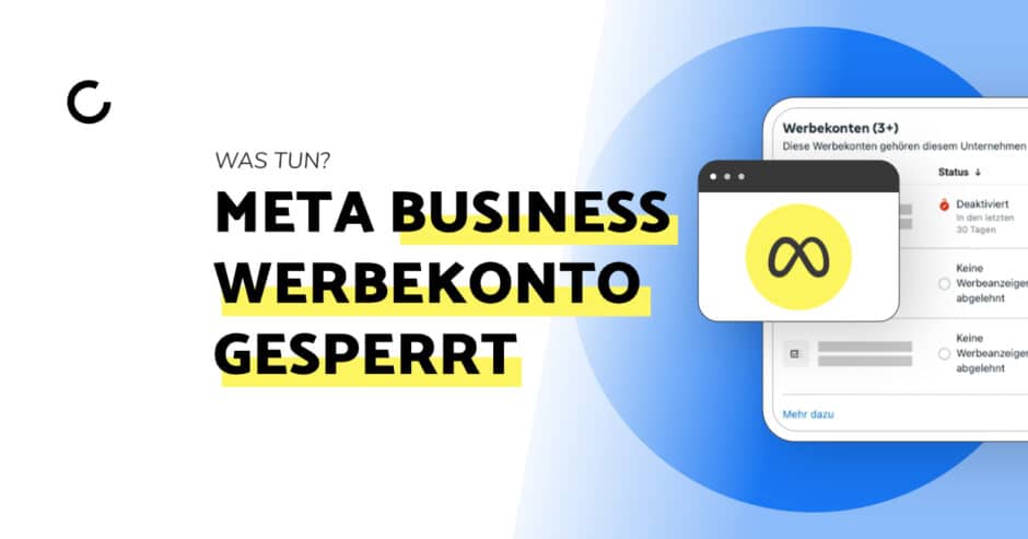 Titelbild: Meta Business Werbekonto gesperrt