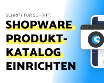 Shopware Produktkatalog einrichten Titelbild