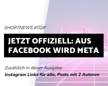 Blogbeitrag Facebook wird Meta